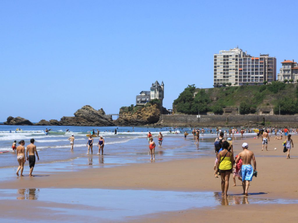 Biarritz - Côte des Basques marée basse